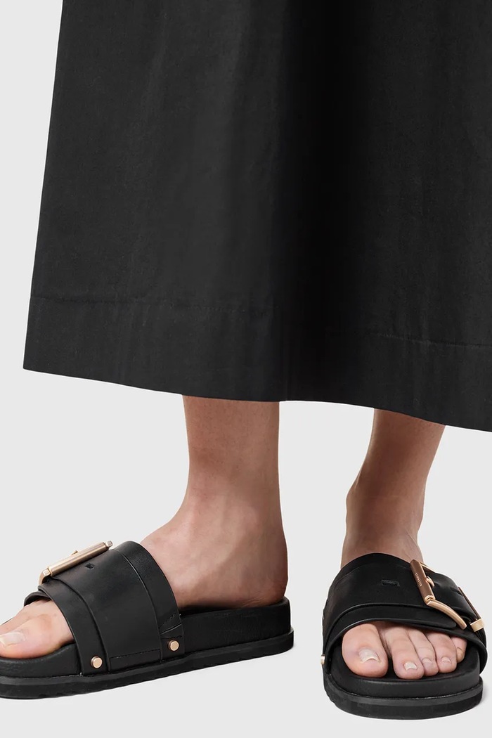 Pantofle AllSaints Ellie Stud Slider W038FC.BLK