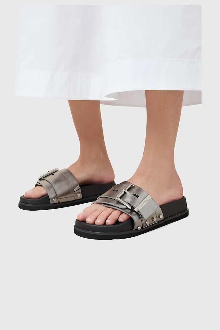 Natikače AllSaints Ellie Stud Slider W039FC