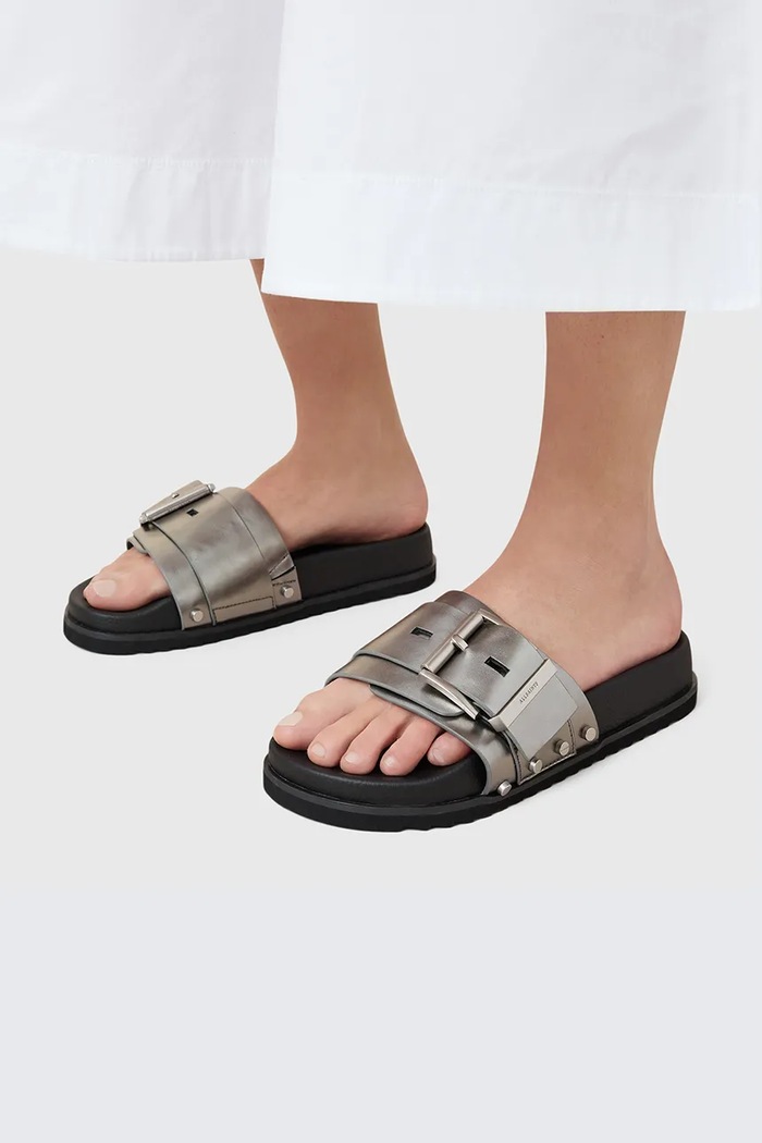 Natikače AllSaints Ellie Stud Slider W039FC