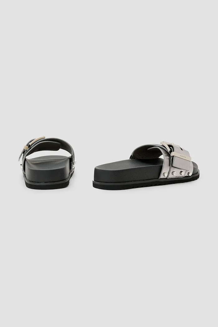 Obuća Natikače AllSaints Ellie Stud Slider W039FC srebrna