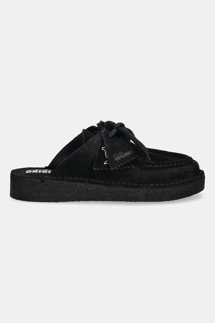 Clarks Originals papuci din piele Desert Nomad 26181109 negru SS25
