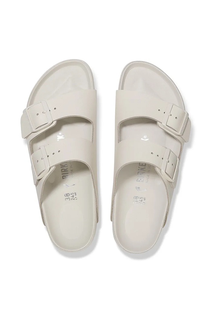 Birkenstock șlapi de piele Arizona EXQ LENA 1029213 alb