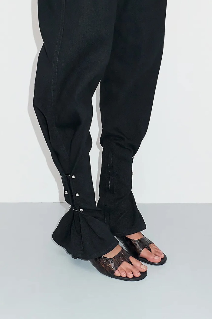 Miista bőr flip-flop Palmira E8.3590 fekete