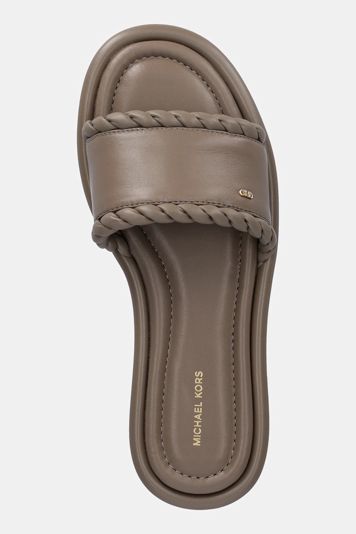 Șlapi de piele Dana MICHAEL Michael Kors 40T5DNFS1L.115 bej
