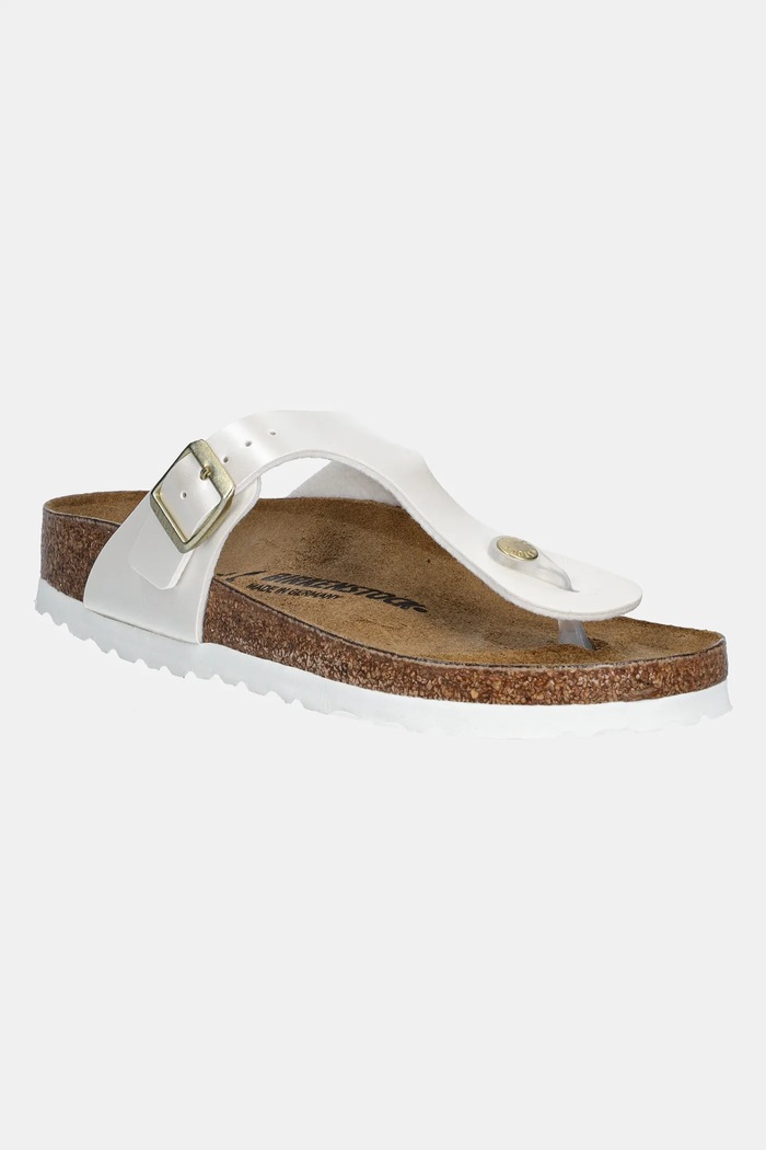 Birkenstock japonki Gizeh tekstylny beżowy 1029796.36.39
