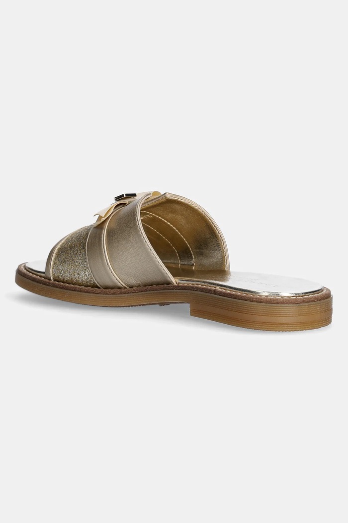 DÍVKA Dětské pantofle Tommy Hilfiger T4A2.33942.28.34 zlatá