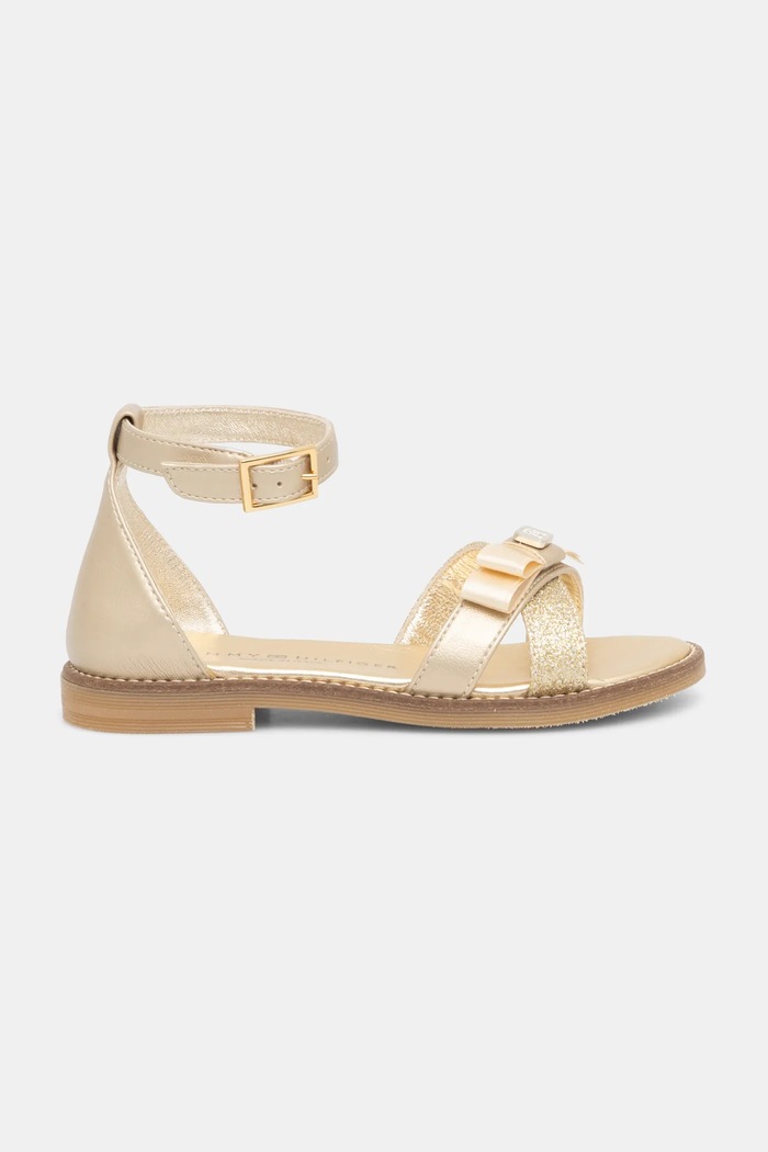 Dětské sandály Tommy Hilfiger T4A2.33943 zlatá SS25