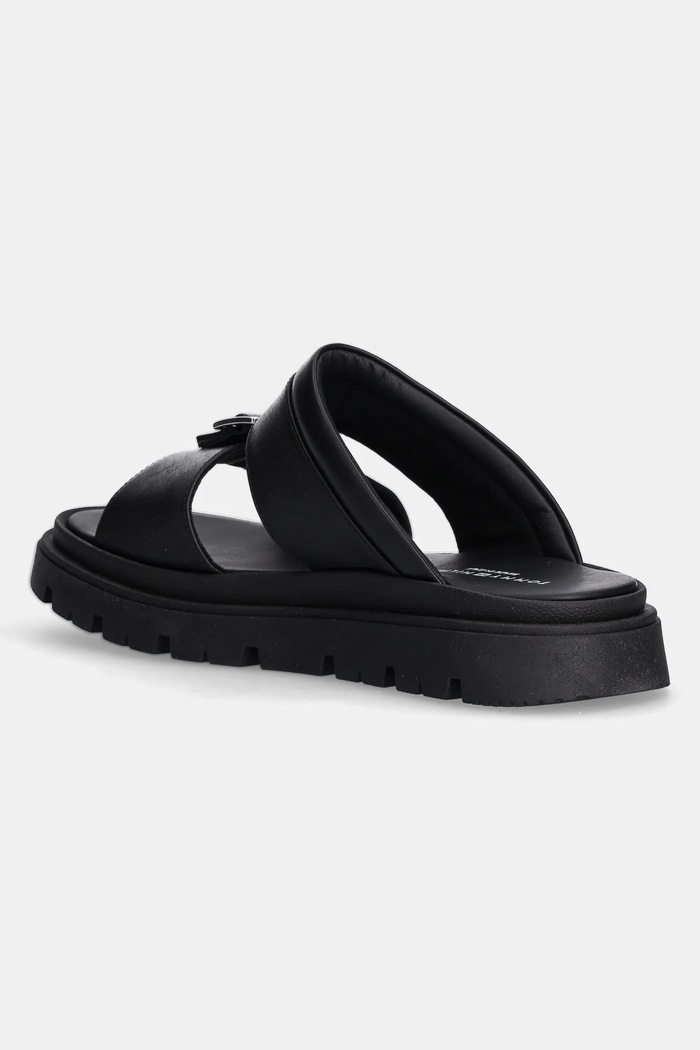 DÍVKA Kožené pantofle Tommy Hilfiger T4B2.33948 černá