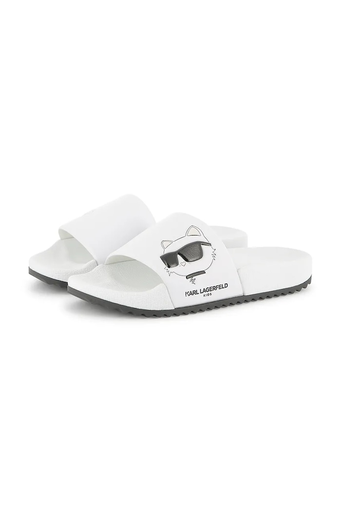 Karl Lagerfeld șlapi copii alb Z30544.27.35