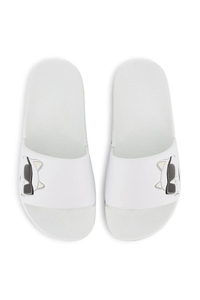 Karl Lagerfeld șlapi copii alb Z30544.27.35
