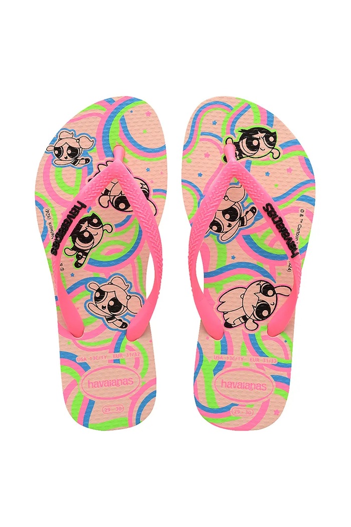 Havaianas japonki dziecięce KIDS SLIM POWERPUFF GIRLS różowy 4149886