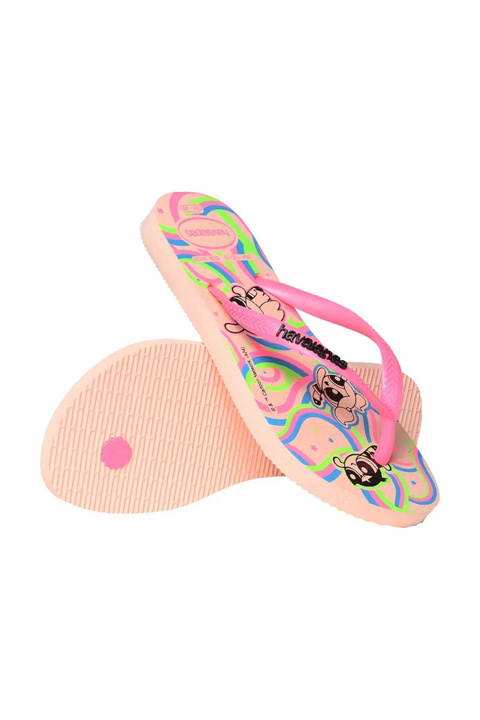 Havaianas japonki dziecięce KIDS SLIM POWERPUFF GIRLS różowy 4149886