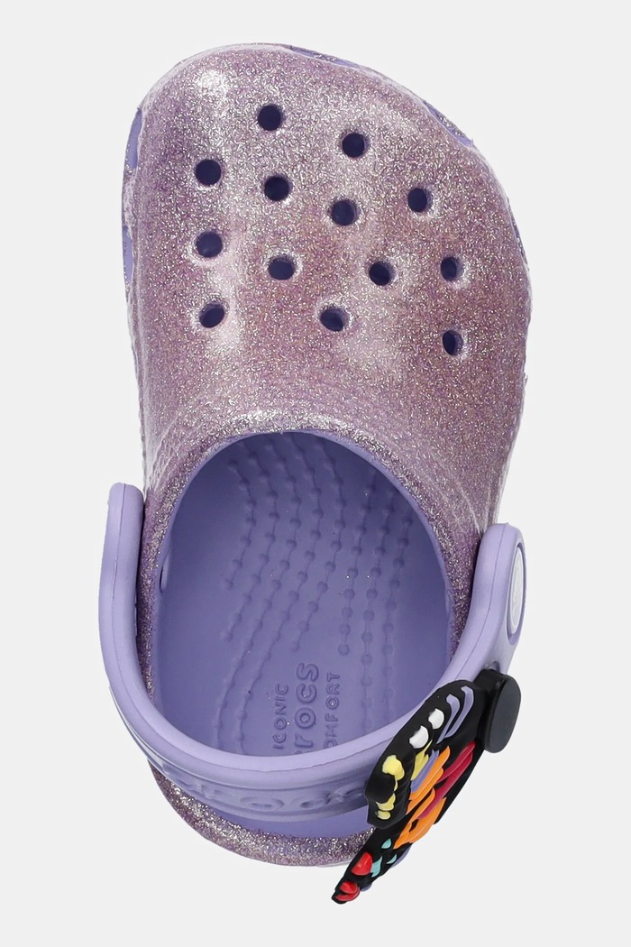 Detské šľapky Crocs CLASSIC IAM BUTTERFLY CLOG T fialová 210018.CROCS.CLASSIC.IA