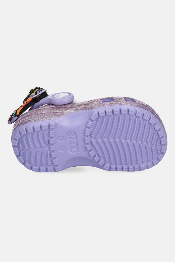 Detské šľapky Crocs CLASSIC IAM BUTTERFLY CLOG T 210018.CROCS.CLASSIC.IA fialová
