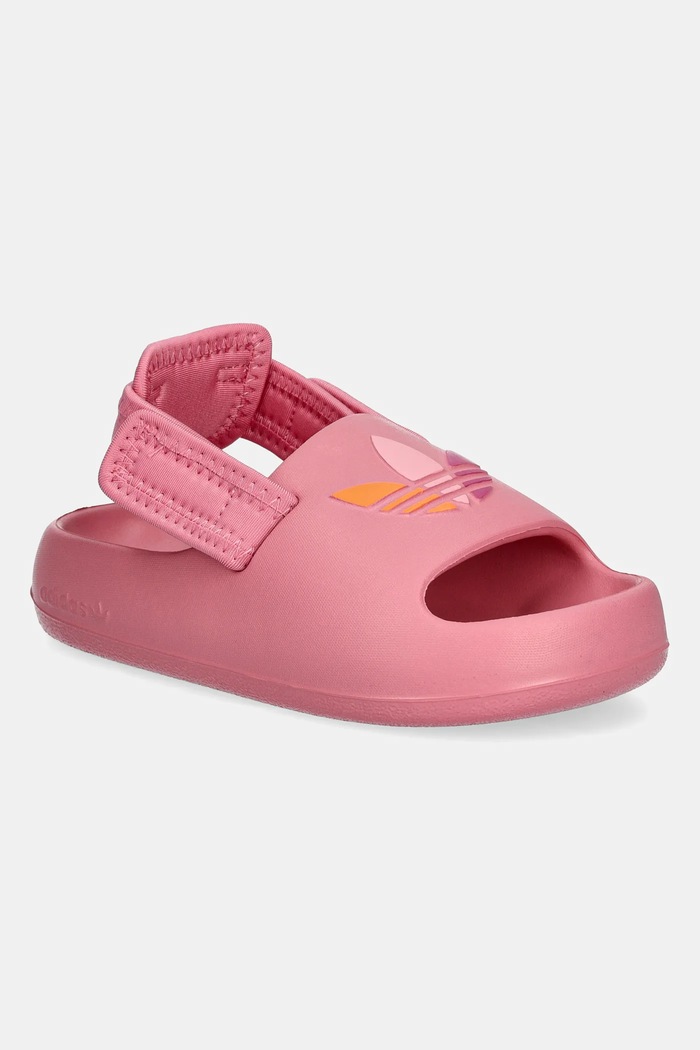 adidas Originals slapi copii ADIFOM ADILETTE textil roz JP5524