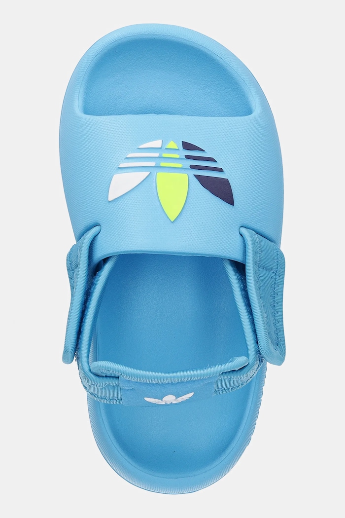 Dětské pantofle adidas Originals ADIFOM ADILETTE modrá JP5527