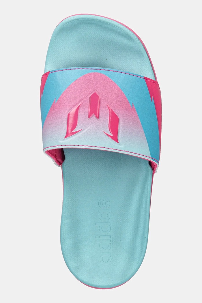 Dětské pantofle adidas ADILETTE COMFORT MESSI tyrkysová JR6327