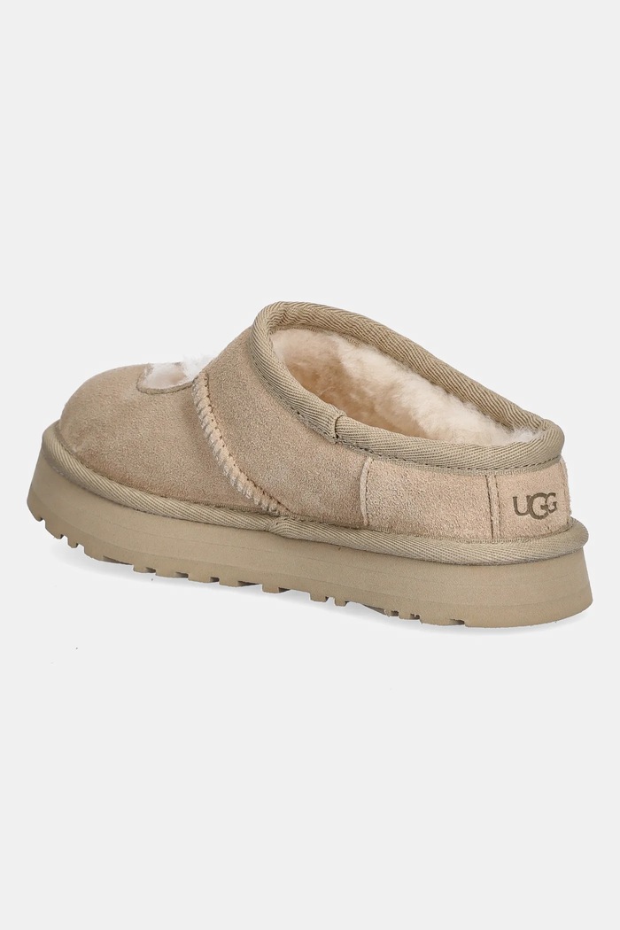 Băieți UGG papuci din piele intoarsa pentru copii BEA MARY JANE 1166552K bej
