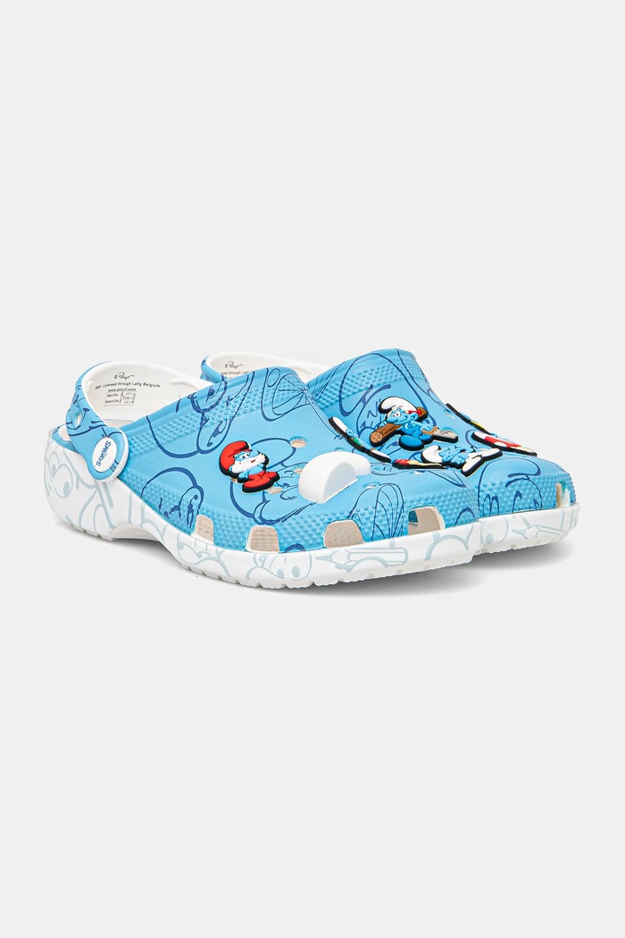 Чехли Crocs CLASSIC SMURFS CLOG KIDS син 210821.CROCS.CLASSIC.SM