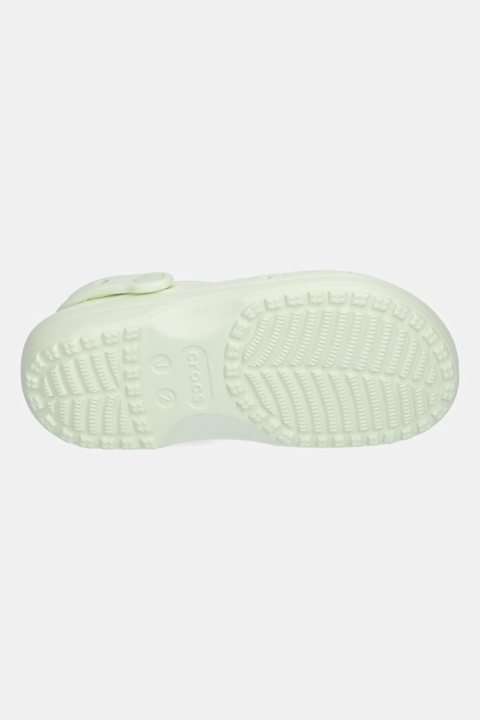 Crocs klapki CLASSIC FLORAL CUT OUT CLOG KIDS 210943.CROCS.CLASSIC.FL zielony