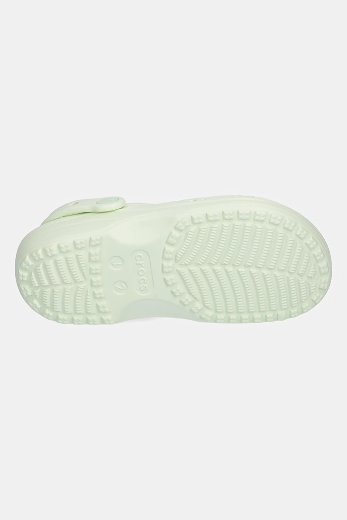 Crocs klapki CLASSIC FLORAL CUT OUT CLOG KIDS 210943.CROCS.CLASSIC.FL zielony