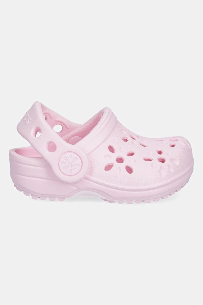 Чехли Crocs CLASSIC FLORAL CUT OUT CLOG KIDS 210944.CROCS.CLASSIC.FL розов SS25