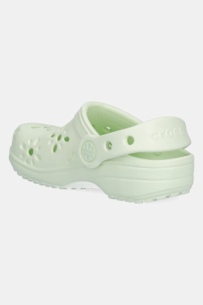 Chlapec Šľapky Crocs CLASSIC FLORAL CUT OUT CLOG KIDS 210944.CROCS.CLASSIC.FL zelená