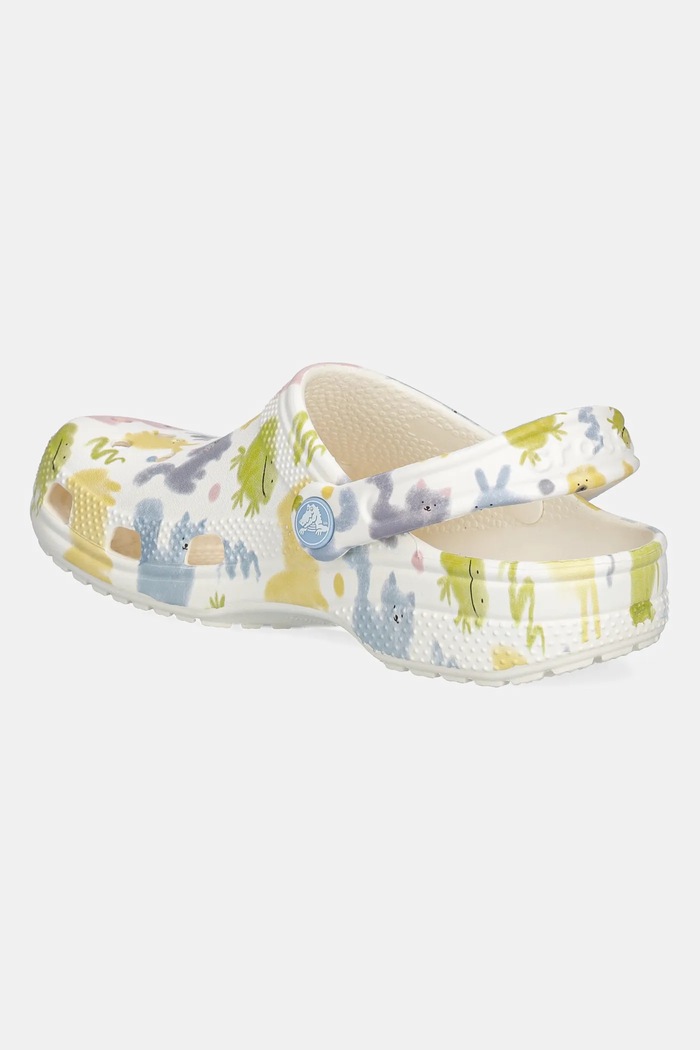 Chłopiec Crocs Klapki CLASSIC PASTEL PETS CLOG KIDS 210995.CROCS.CLASSIC.PA biały
