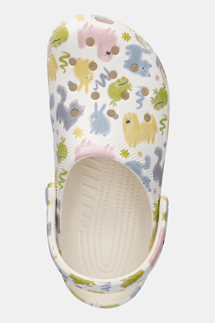 Klapki CLASSIC PASTEL PETS CLOG KIDS Crocs 210995.CROCS.CLASSIC.PA biały