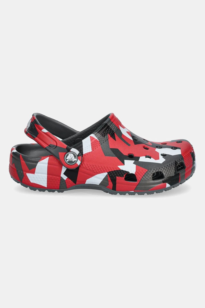 Crocs klapki CLASSIC GEO CAMO CLOG KIDS 211171.CROCS.CLASSIC.GE szary SS25
