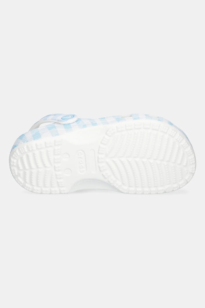 Παντόφλες Crocs CLASSIC GINGHAM CLOG KIDS 210988.CROCS.CLASSIC.GI μπλε