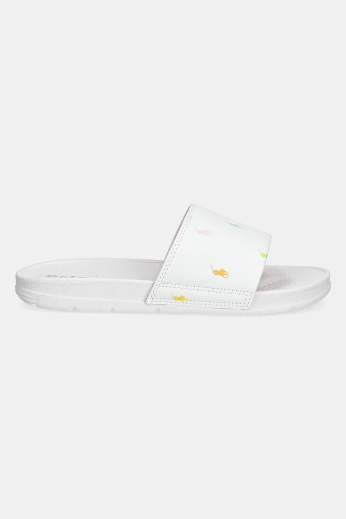 Pantofle Polo Ralph Lauren FAIRVIEW MULTI RL01854101 bílá SS25