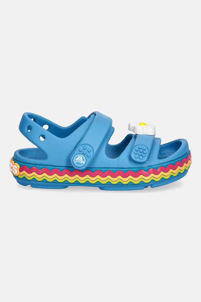 Crocs sandale copii CROCBAND CRUISER RICRAC SANDAL T 211032.CROCS.CROCBAND.C albastru SS25
