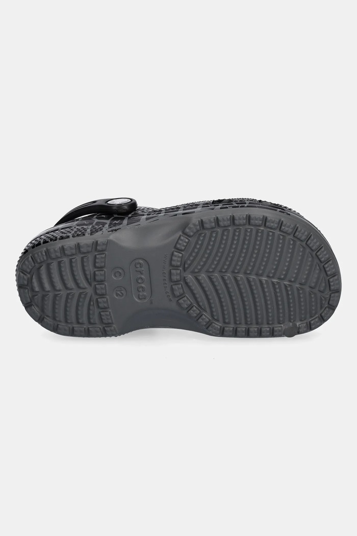 Crocs klapki dziecięce CLASSIC TIRE PRINT CLOG KIDS 211261.CROCS.CLASSIC.TI szary