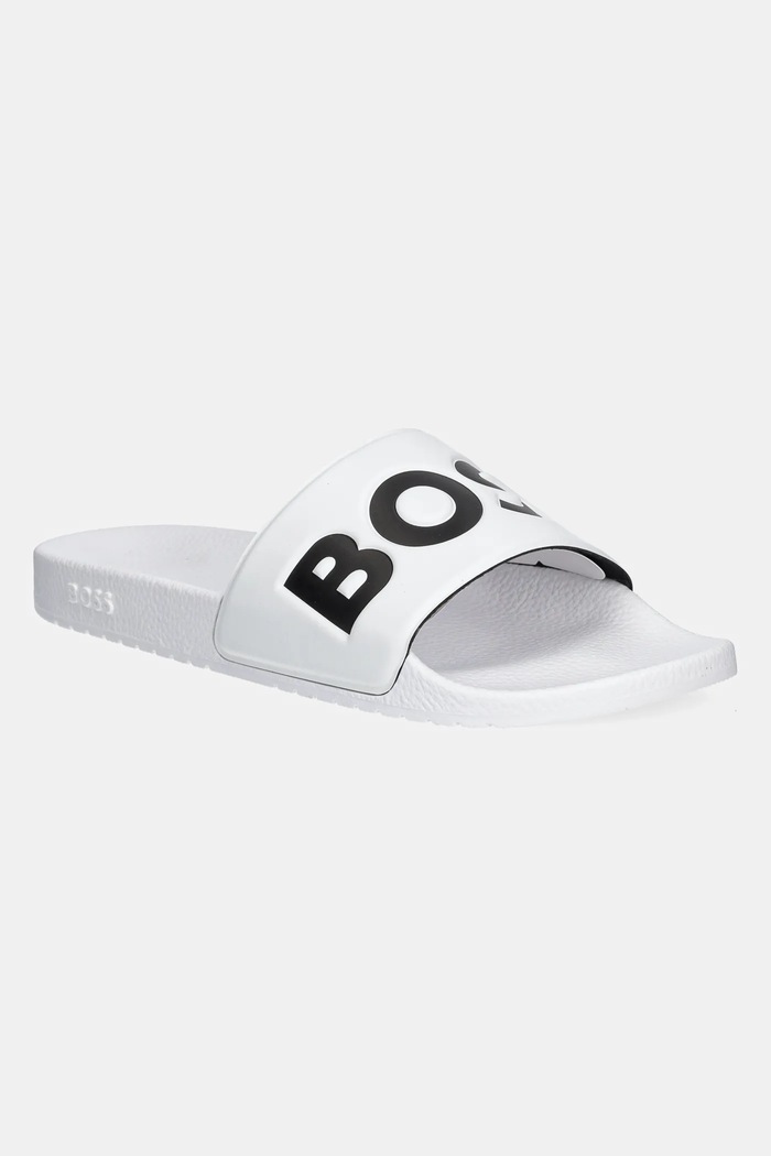 Pantofle BOSS Aryeh bílá 50536835.101