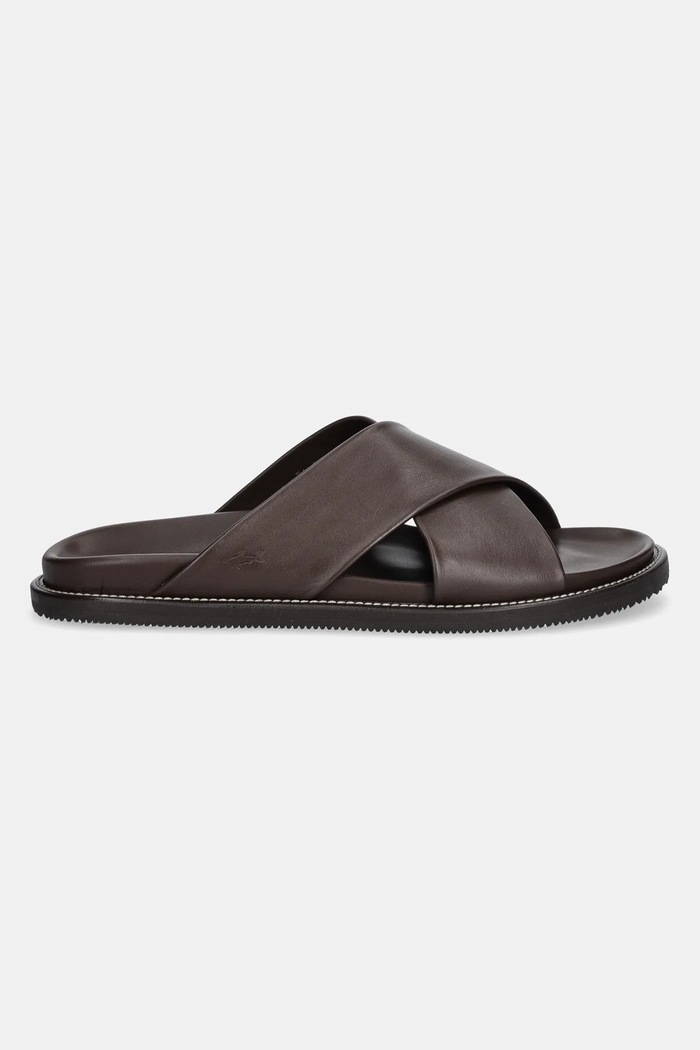 Paul&Shark Slapi de piele 25418010.695 maro SS25