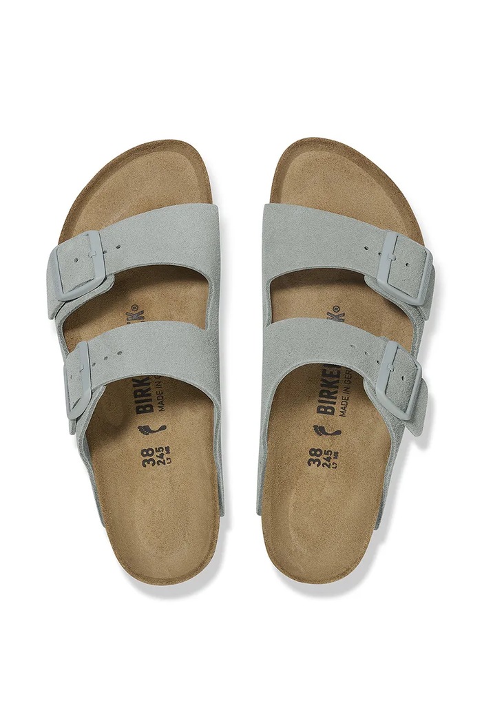 Semišové pantofle Birkenstock Arizona 1029146 modrá