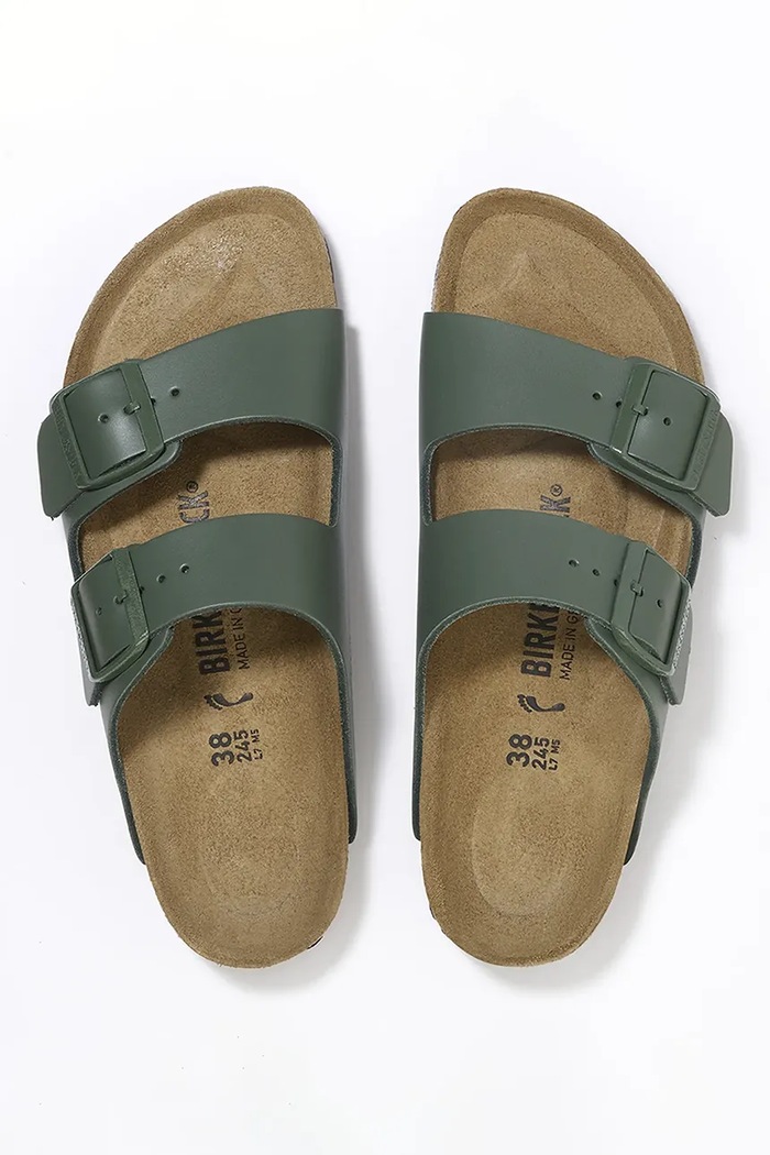 Обувки Кожени чехли Birkenstock Arizona 1029165 зелен