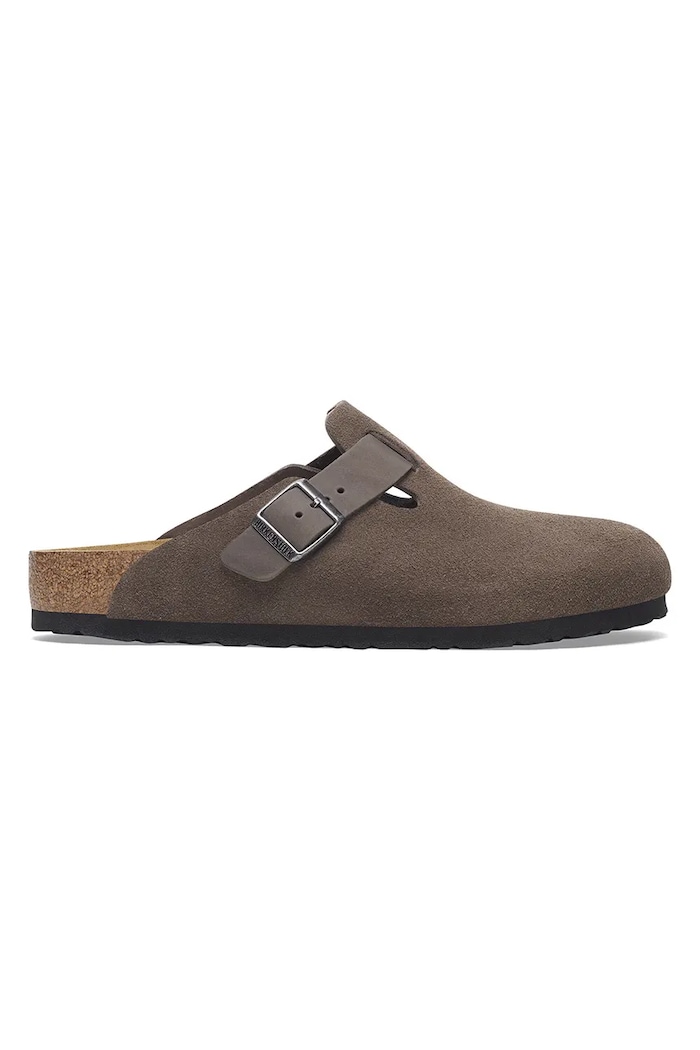 Παντόφλες σουέτ Birkenstock Boston 1029210 πράσινο SS26