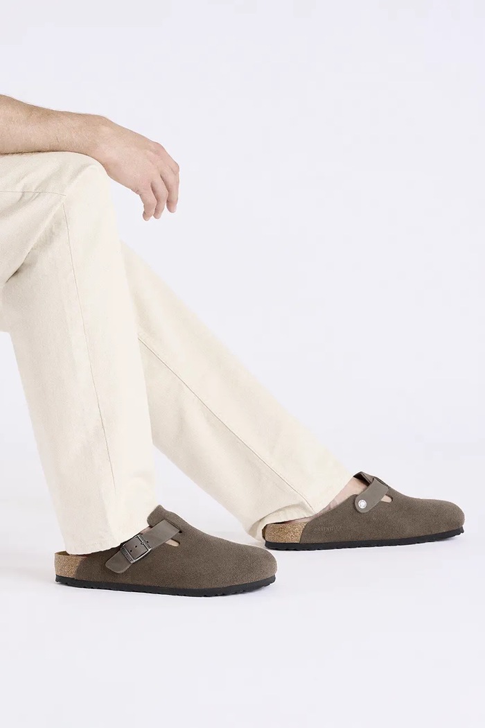 Παντόφλες σουέτ Birkenstock Boston 1029210