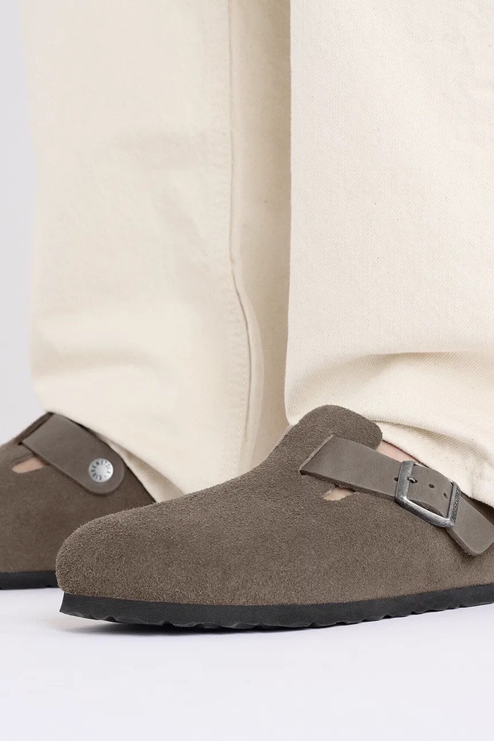 Παντόφλες σουέτ Birkenstock Boston 1029210