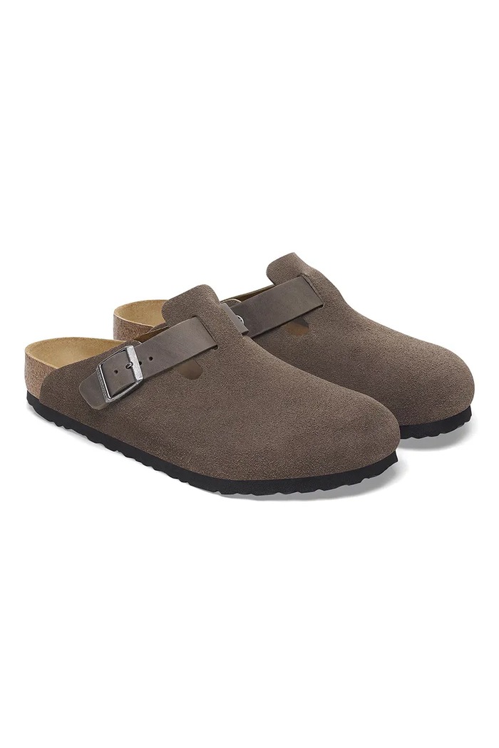 Παπούτσια Παντόφλες σουέτ Birkenstock Boston 1029210 πράσινο
