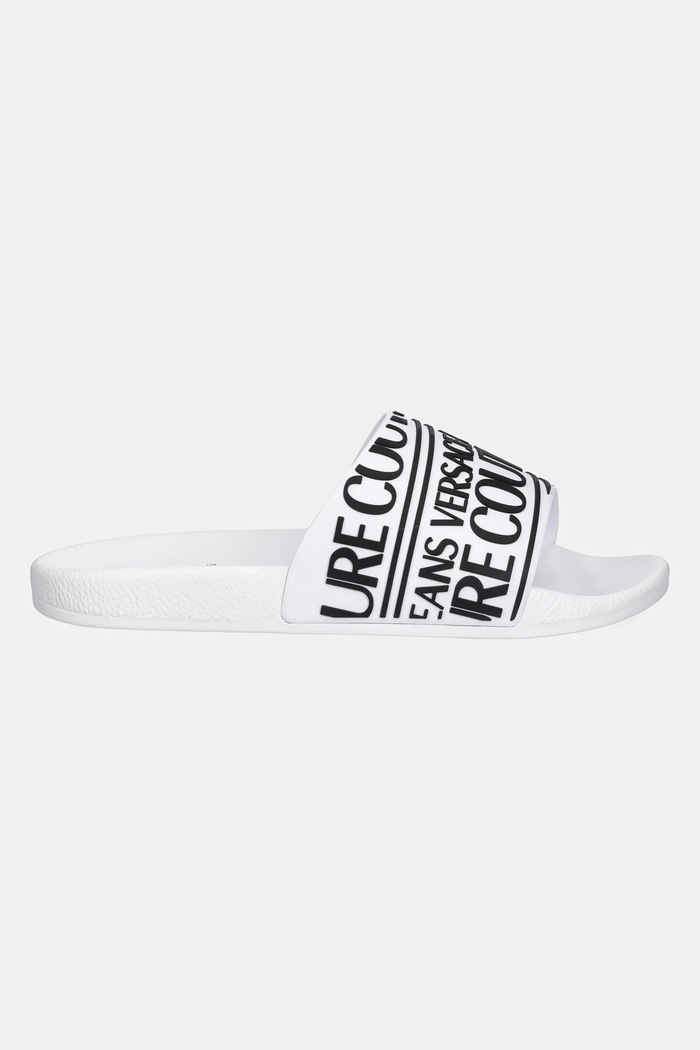 Versace Jeans Couture Klapki 78YA3SQ1.71352.003 biały SS25