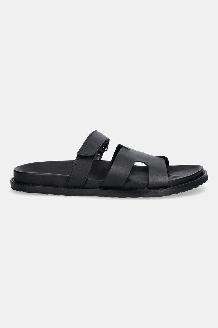 Kožené šľapky Steve Madden Manu SM12000835.017 čierna SS25