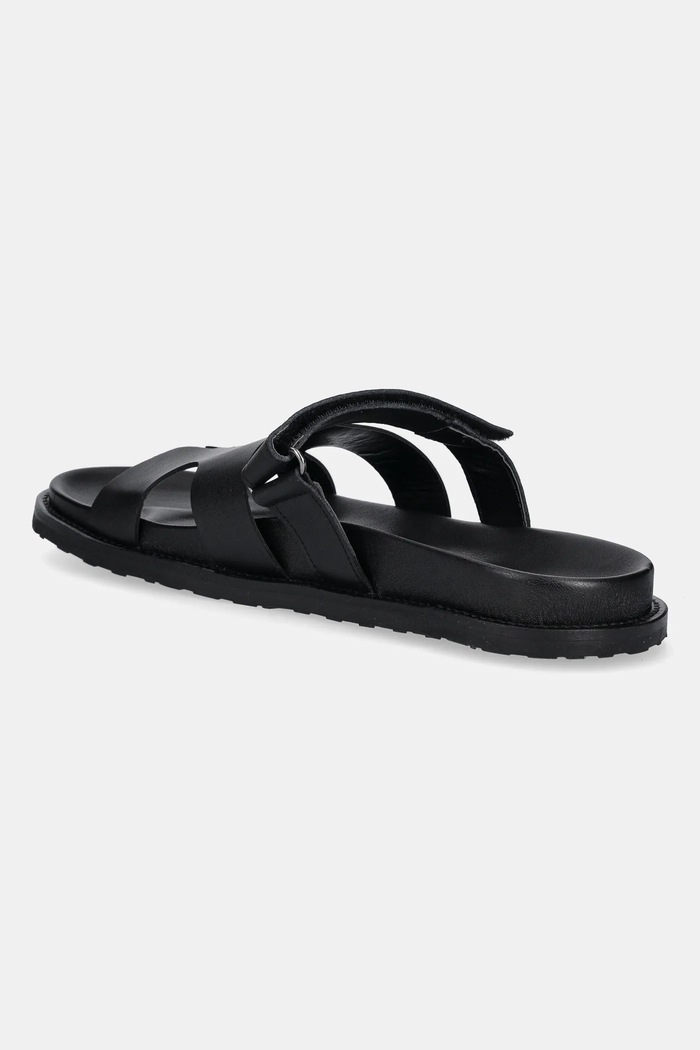 Obuv Kožené šľapky Steve Madden Manu SM12000835.017 čierna