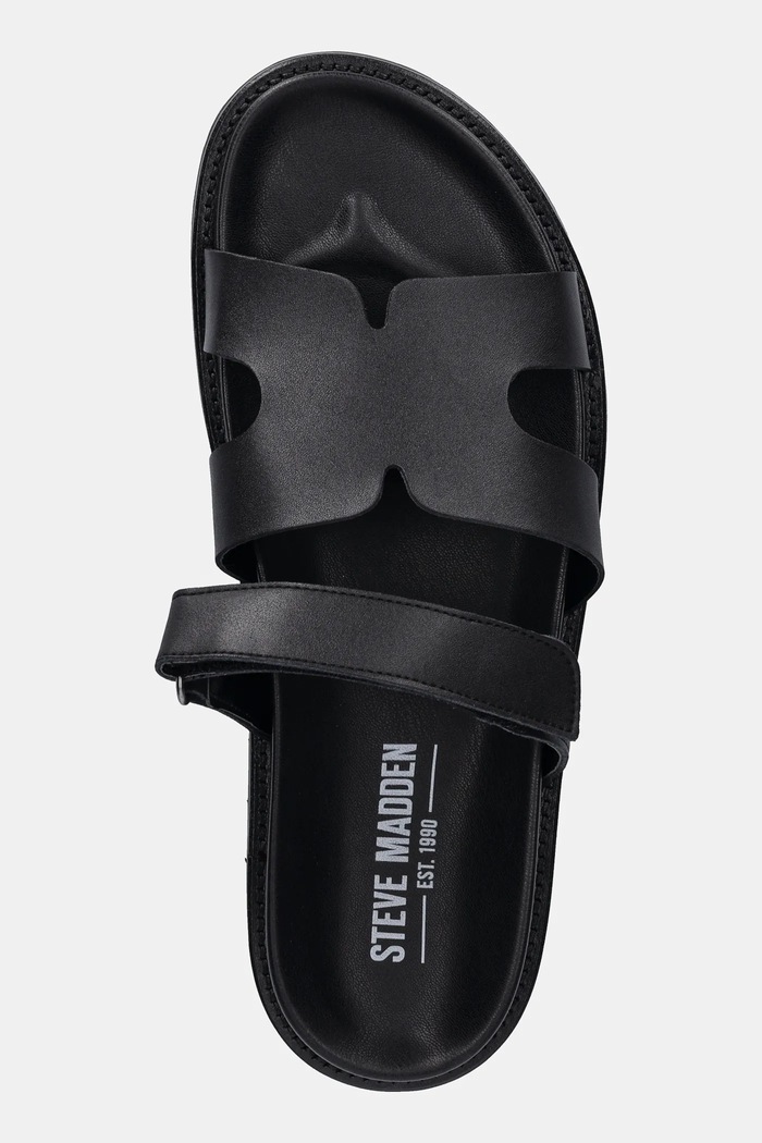 Kožené šľapky Steve Madden Manu čierna SM12000835.017