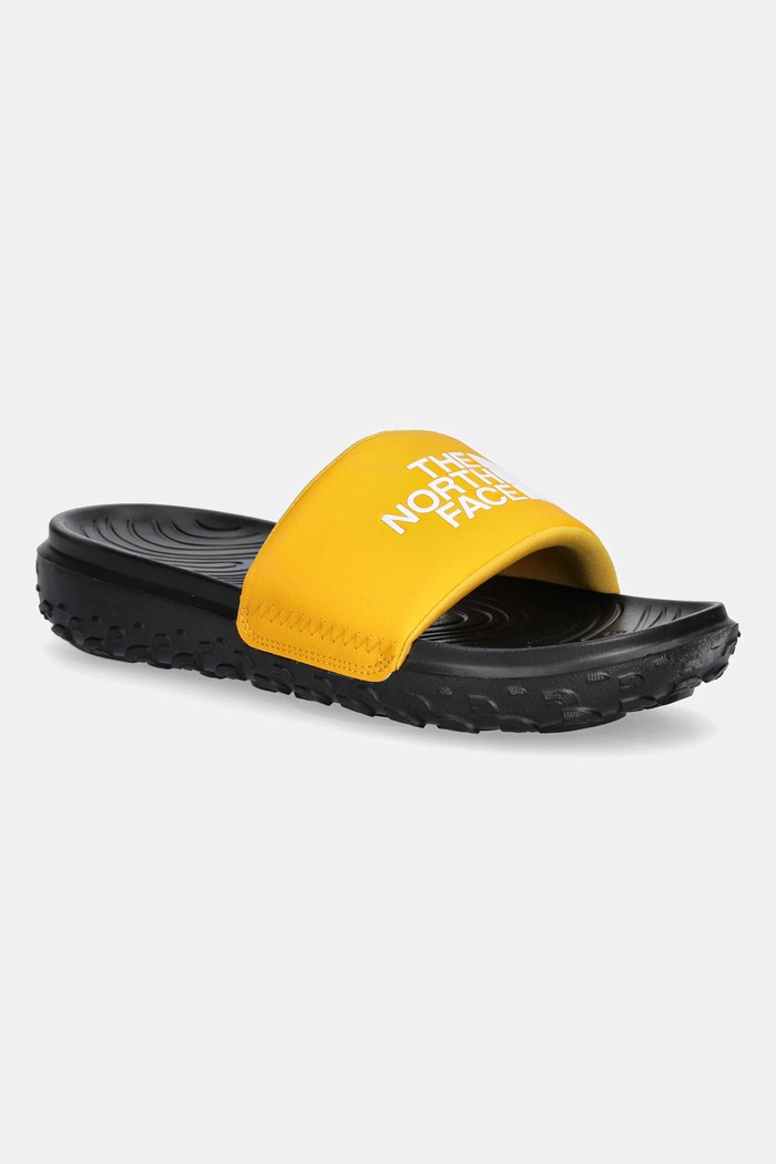 Šľapky The North Face Never Stop Cush Slide Planet friendly žltá NF0A8A90ZU31