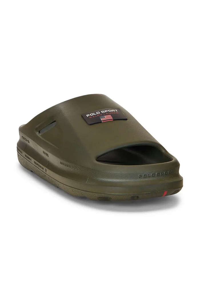Pantofle Polo Ralph Lauren Ps 125 809961064006.301 zelená SS25