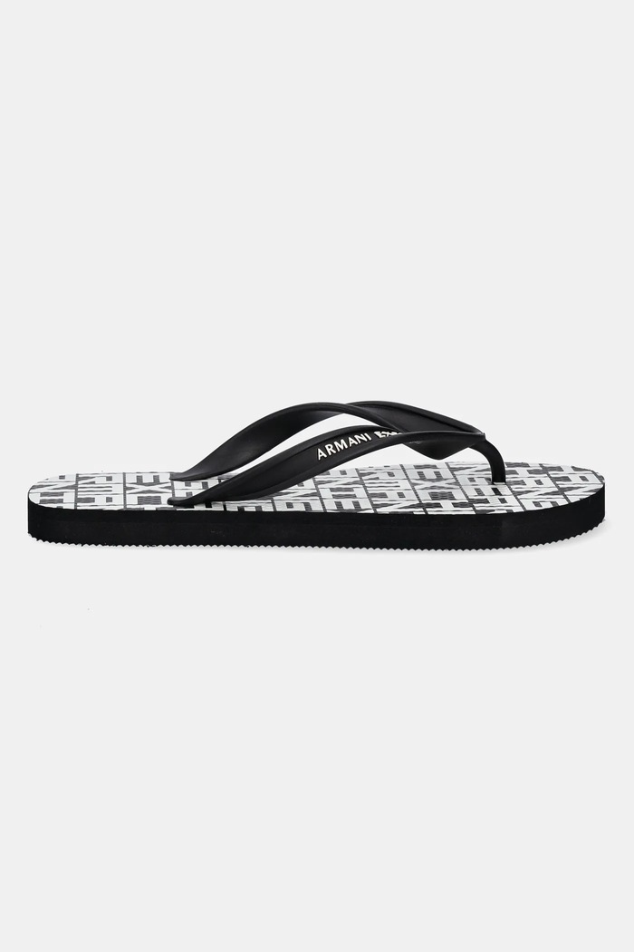 Armani Exchange flip-flop XUQ002.XV676.N814 fekete SS25