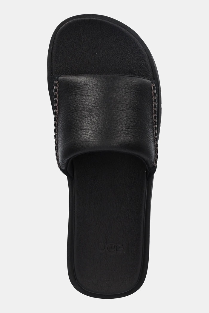 Шкіряні шльопанці UGG Seaside II Slide чорний 1166593.BLK
